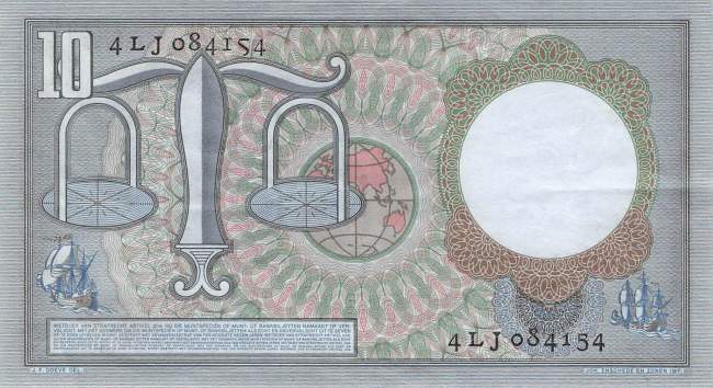 10 Gulden p85 23.3.1953